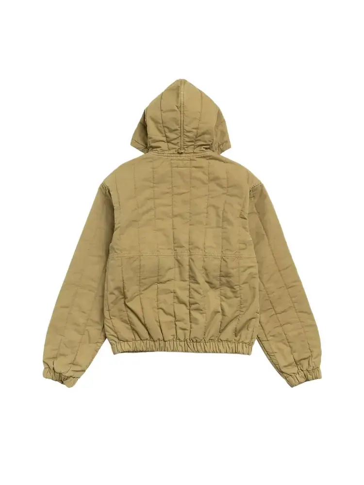 Стеганая рабочая куртка Stussy из парусины — изображение 2 из 2, оливковый