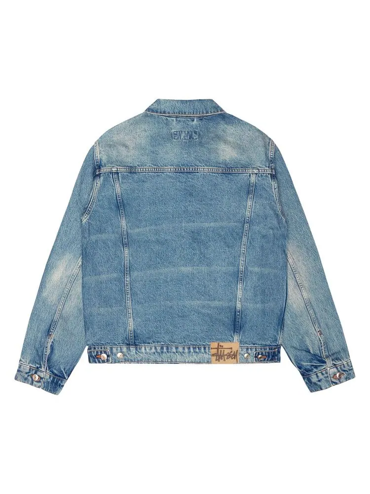 Куртка Stussy Trucker Jacket Denim, Weekend Wash — изображение 2 из 2, синий