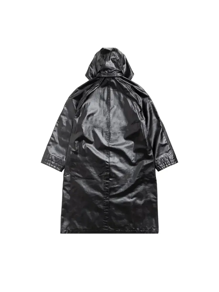 Куртка Stussy Coated Field Coat 'Black' — изображение 2 из 2, черный