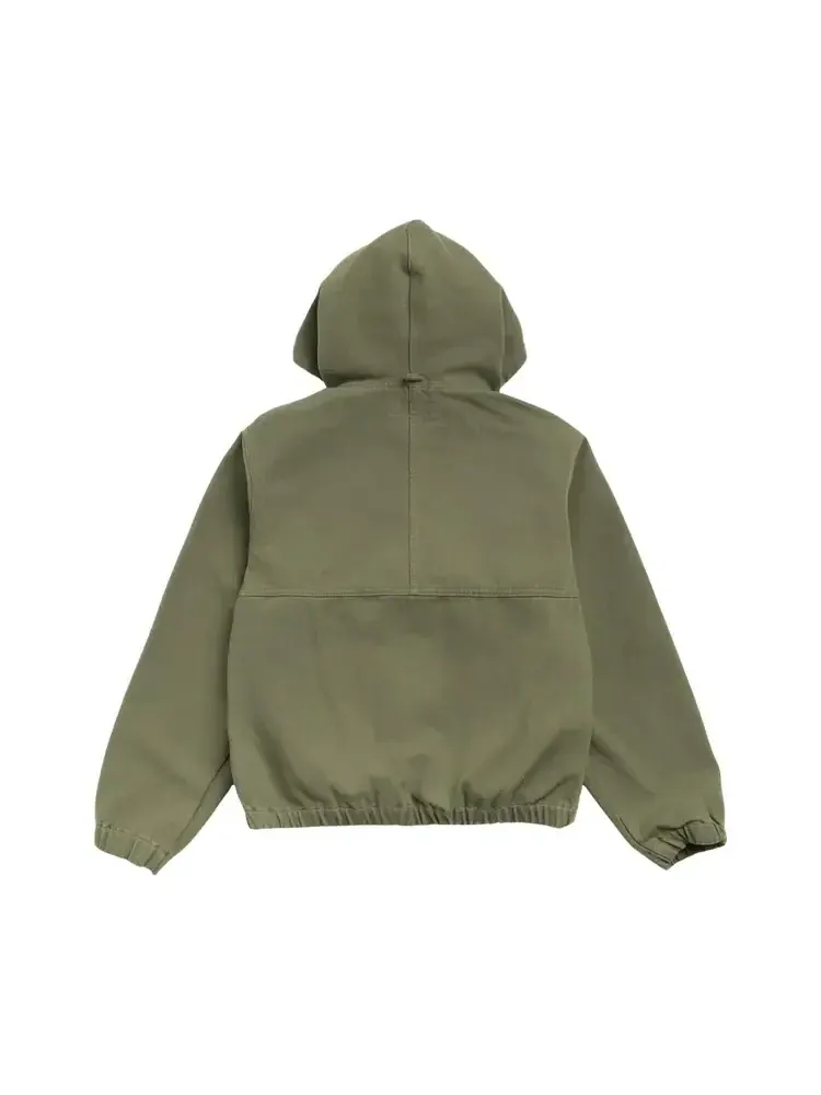 Рабочая куртка Stussy без подкладки из канваса — изображение 2 из 2, оливковый