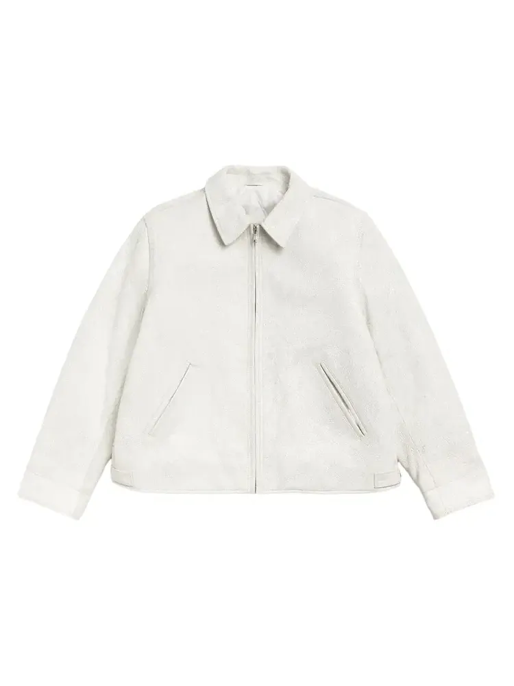 Куртка Stussy Garage из потрескавшейся кожи