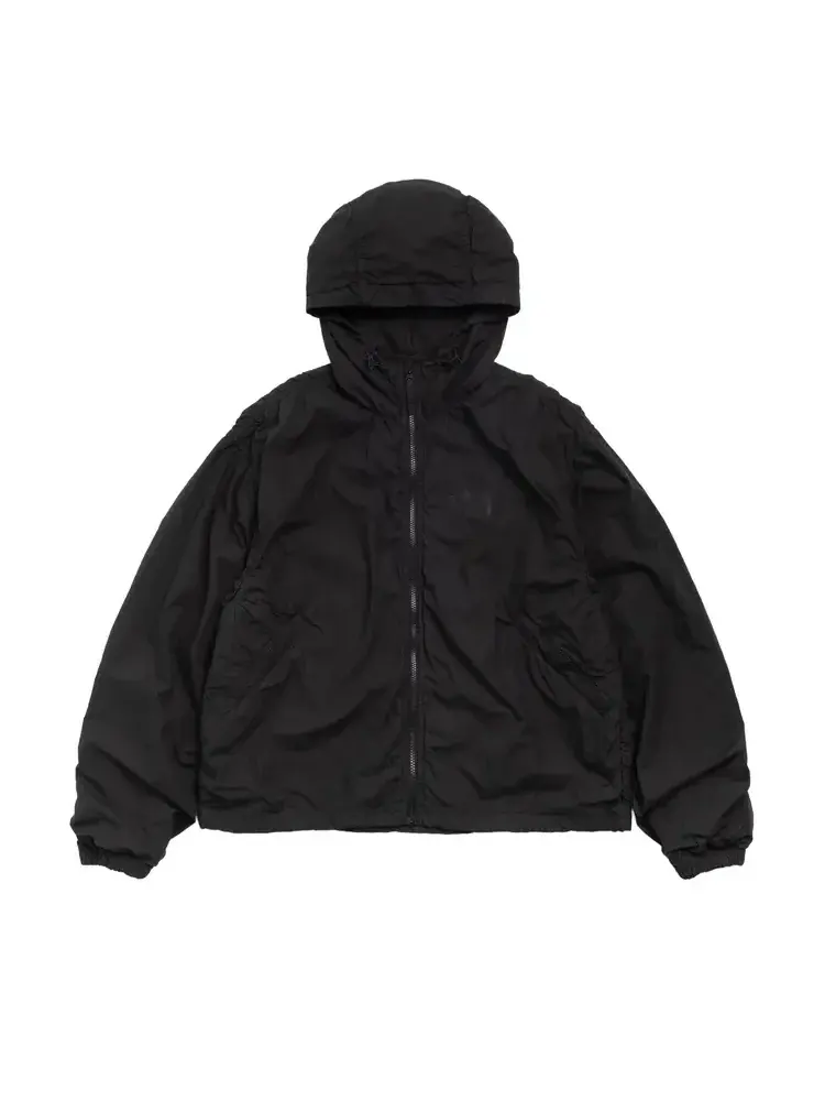 Куртка Stussy из двойного хлопка с капюшоном — изображение 1 из 2, черный