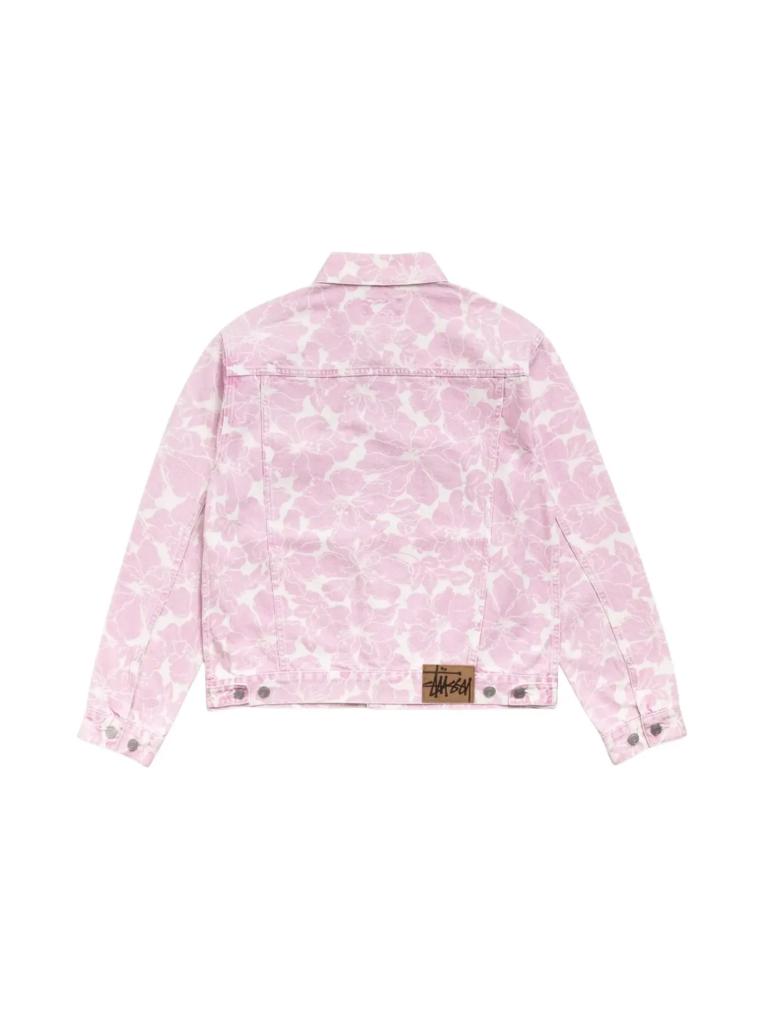 Джинсовая куртка Stussy Denim Trucker Jacket — изображение 2 из 2, розовый