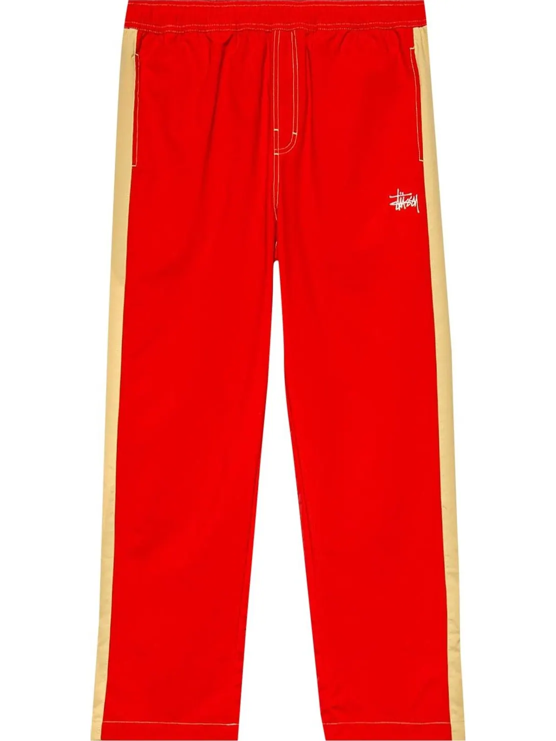 Брюки Stussy Panel Track Relaxed Pant 'Red' — изображение 1 из 2, красный