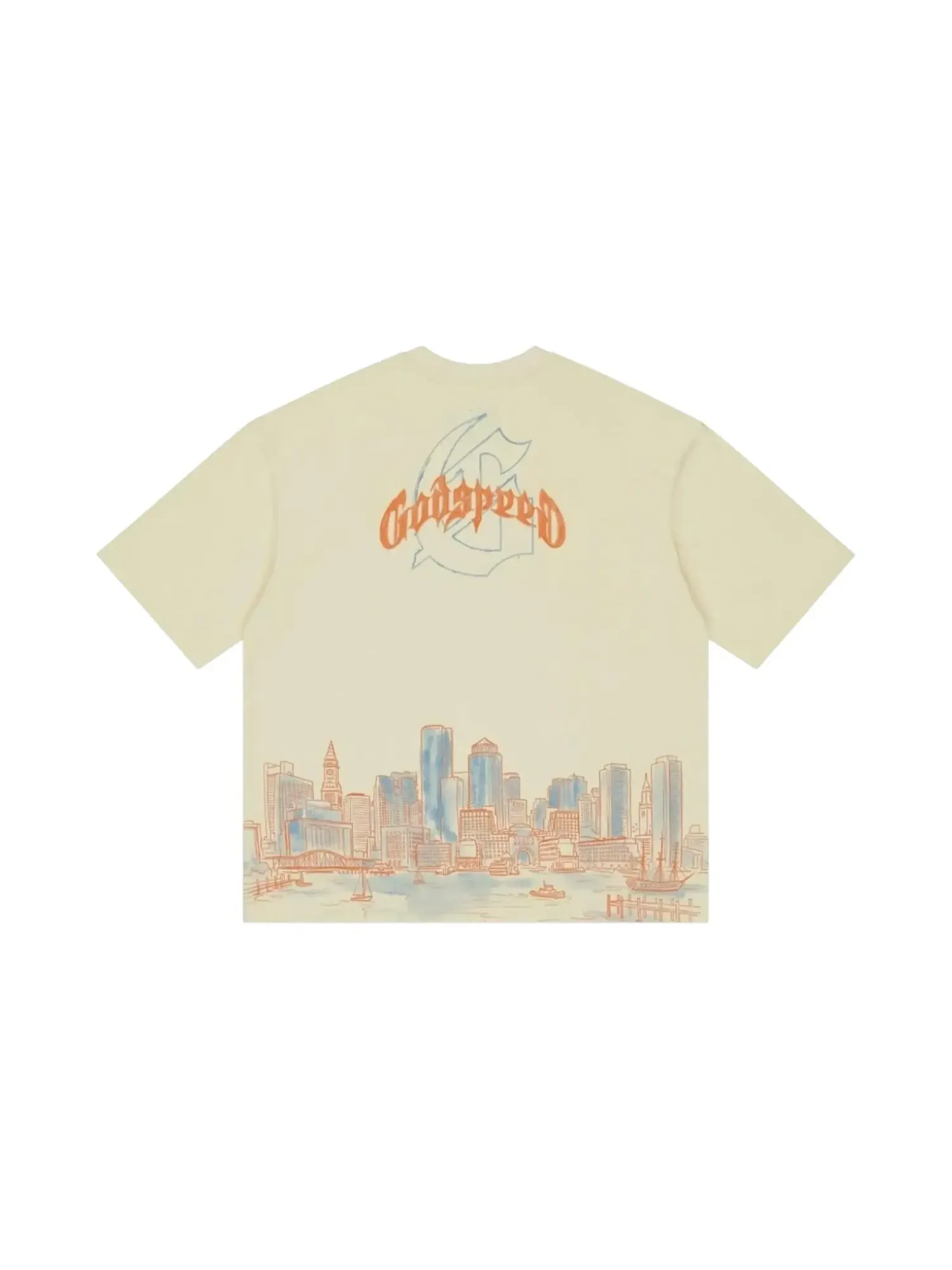 Футболка Godspeed Boston Skyline — изображение 2 из 2, кость