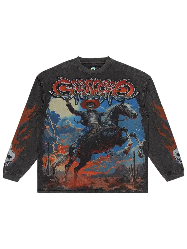 Футболка Godspeed Best Western Long-Sleeve T-Shirt — изображение 1 из 2, серый