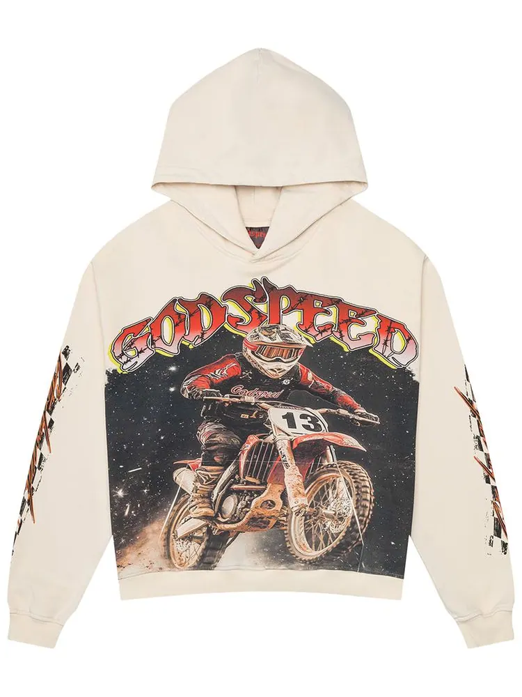 Толстовка Godspeed Motocross Hoodie — изображение 1 из 2, бежевый