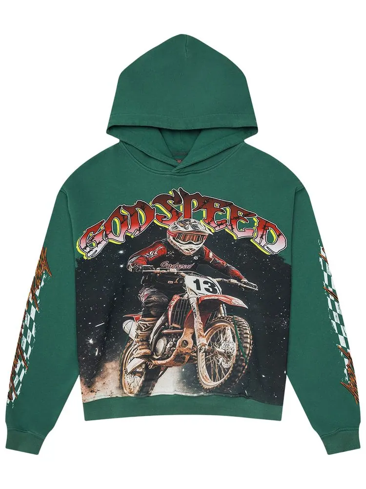 Толстовка Godspeed Motocross Hoodie — изображение 1 из 2, зеленый