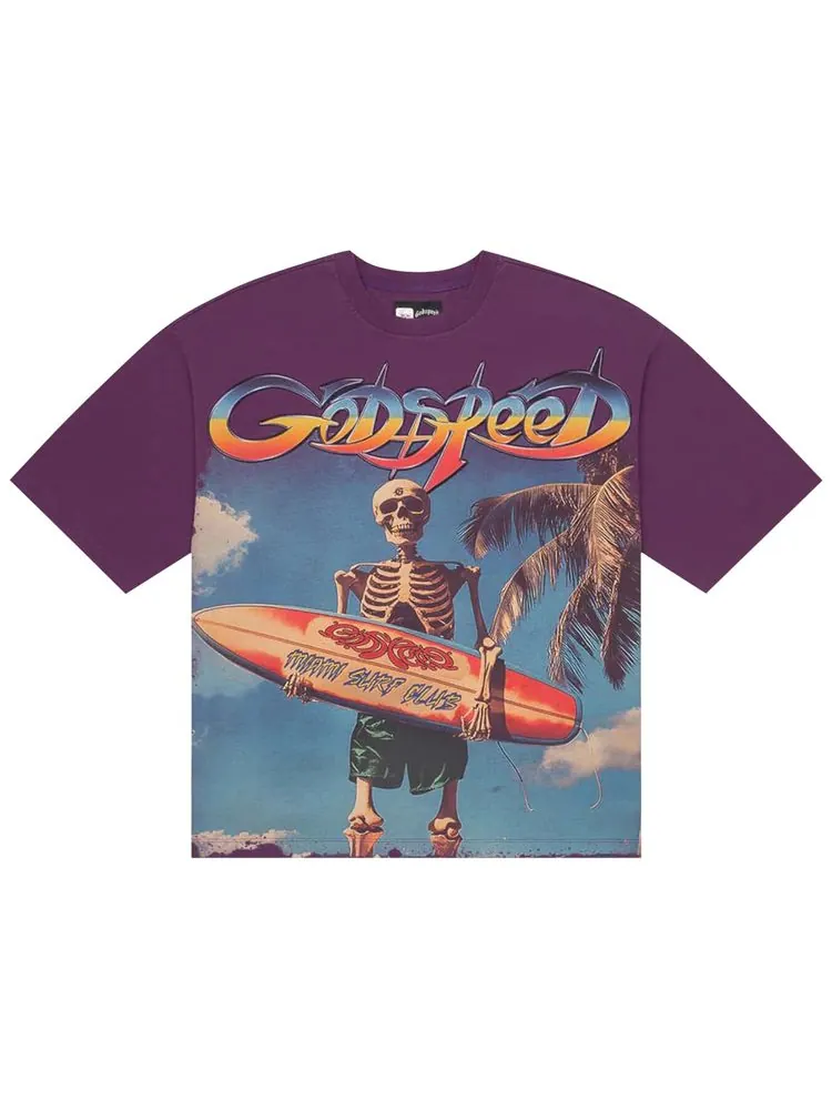 Футболка Godspeed Miami Surf Club — изображение 1 из 1, фиолетовый