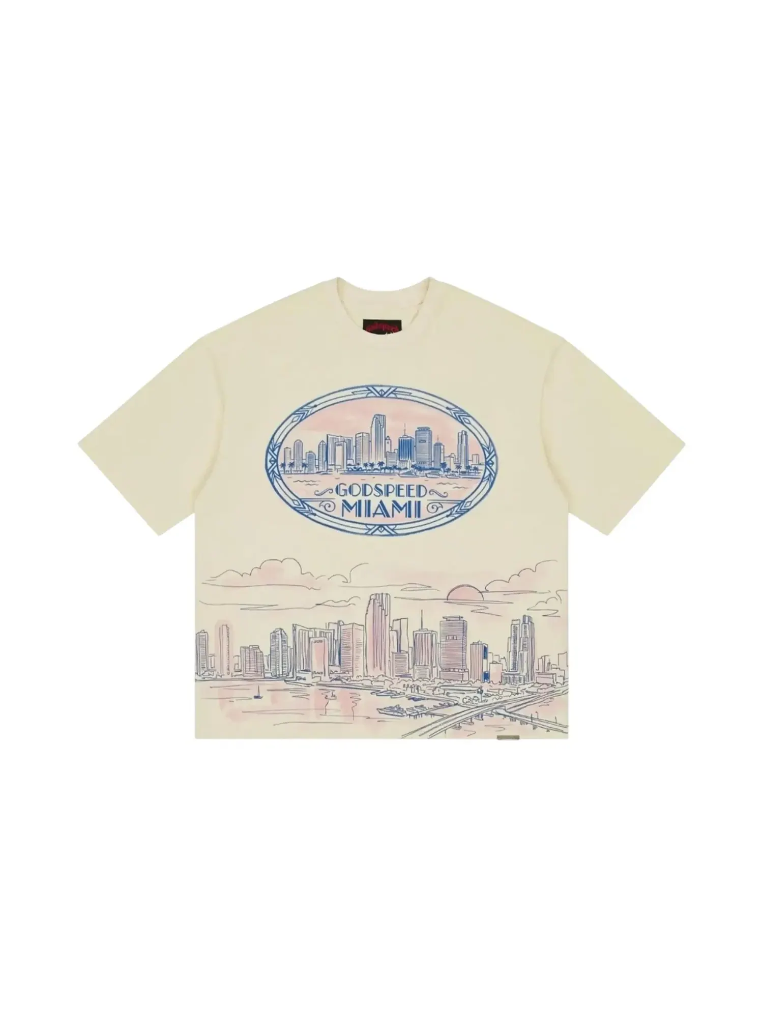 Футболка Godspeed Miami Skyline — изображение 1 из 2, кость