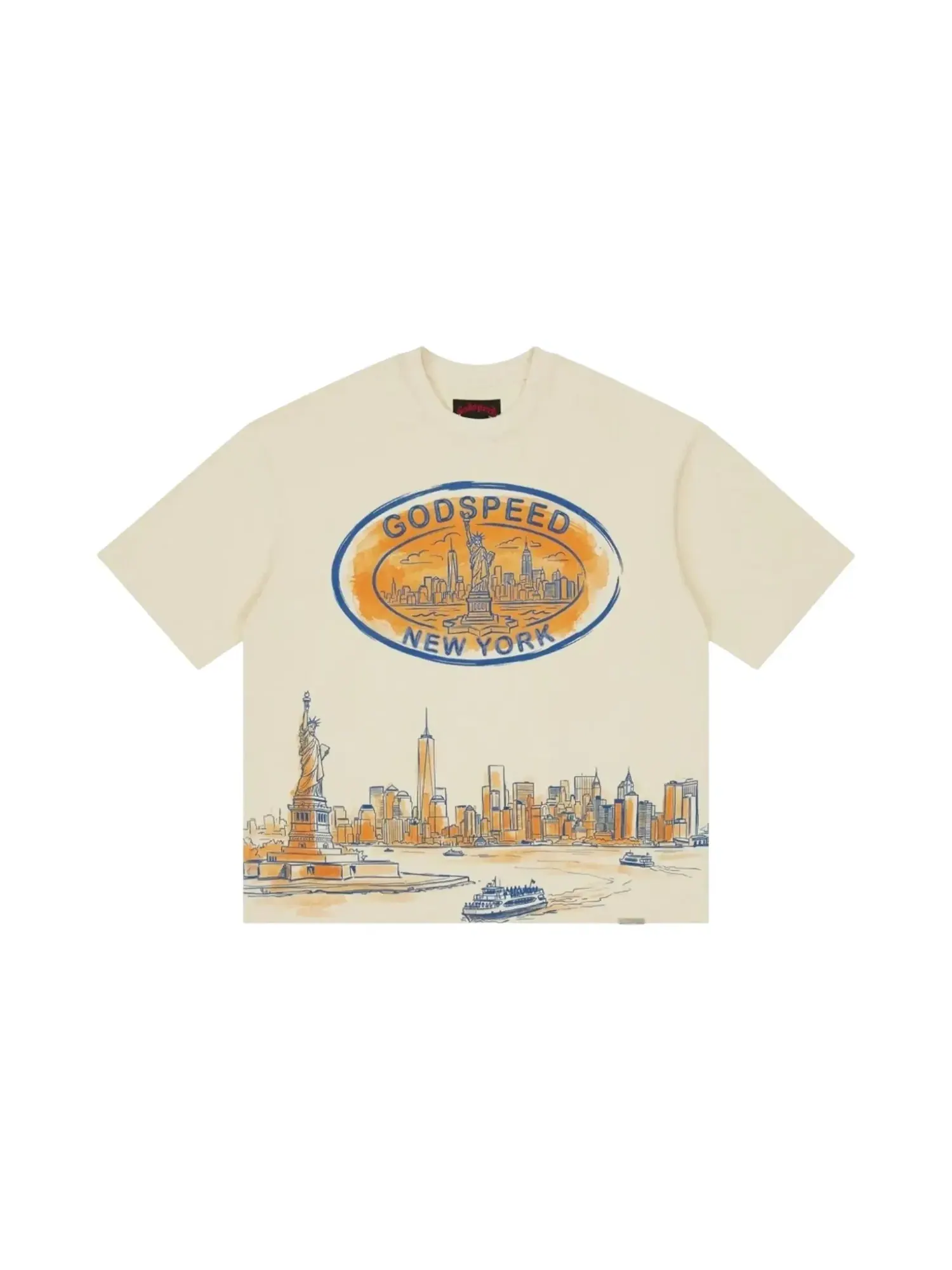 Футболка Godspeed New York Skyline — изображение 1 из 2, кость