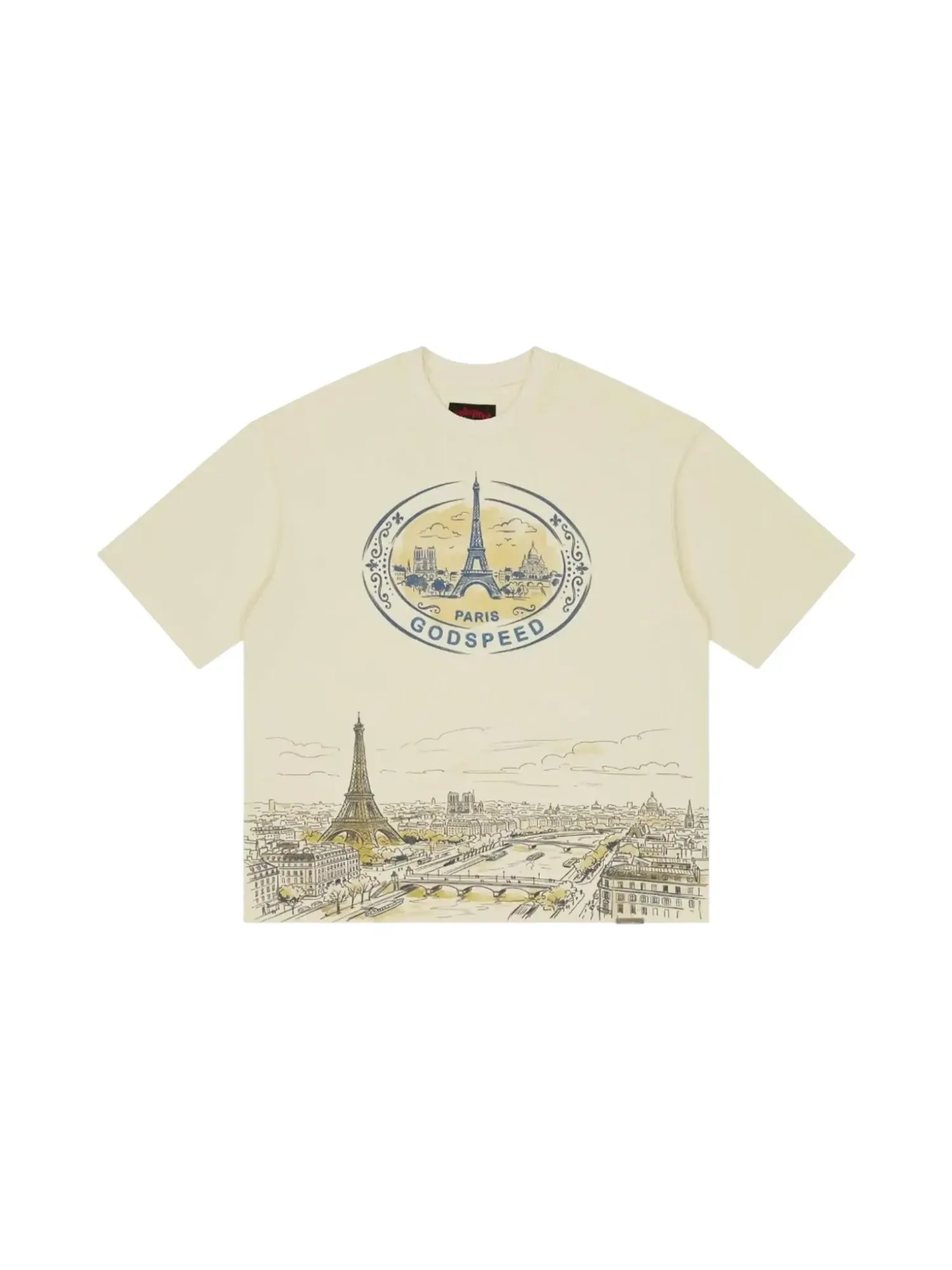 Футболка Godspeed Paris Skyline — изображение 1 из 2, кость
