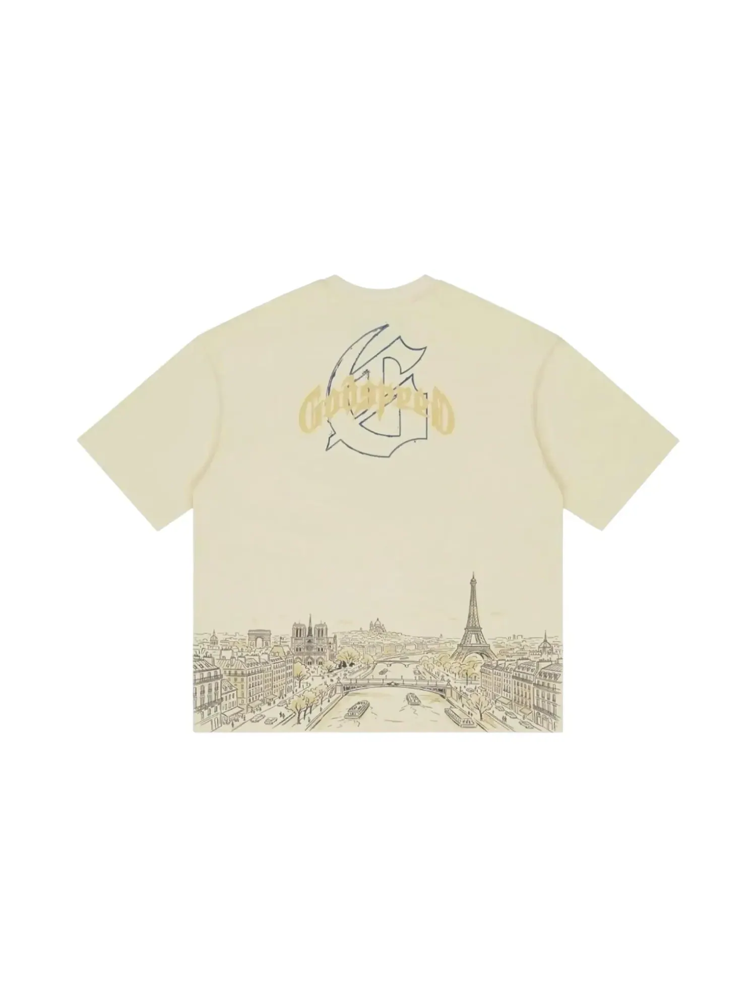 Футболка Godspeed Paris Skyline — изображение 2 из 2, кость