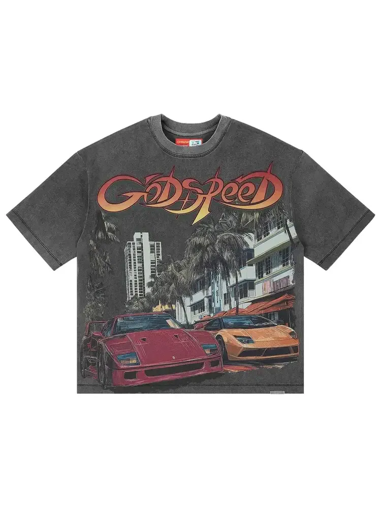 Футболка Godspeed South Beach Drive Miami Superrun — изображение 1 из 2, серый