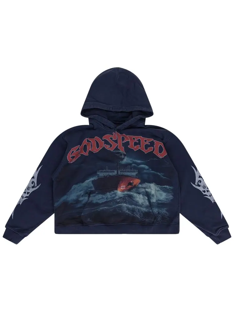 Толстовка Godspeed Seasick Hoodie — изображение 1 из 2, синий