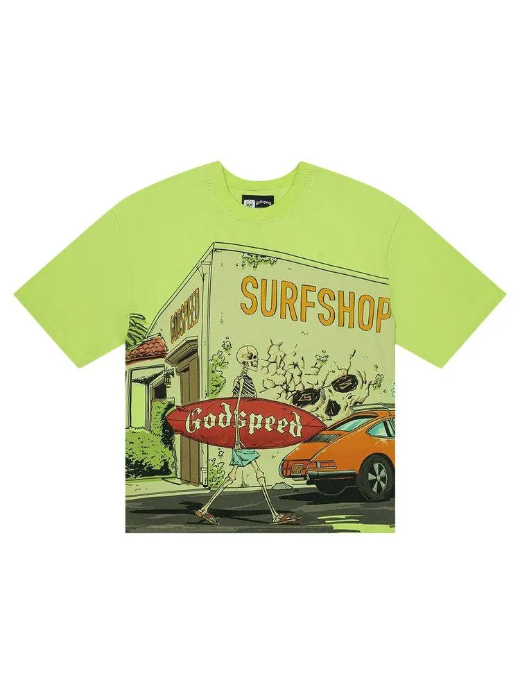 Топ Godspeed Surf Shop — изображение 1 из 1, лаймовый
