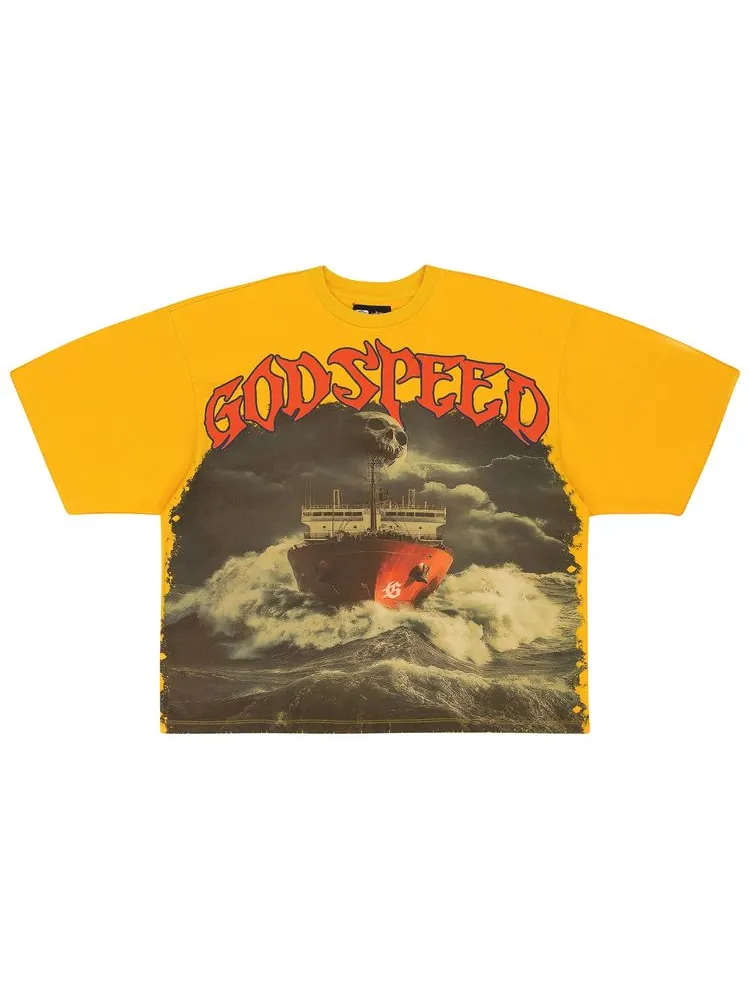 Футболка Godspeed Sea Sick T-Shirt 'Yellow' — изображение 1 из 1, желтый
