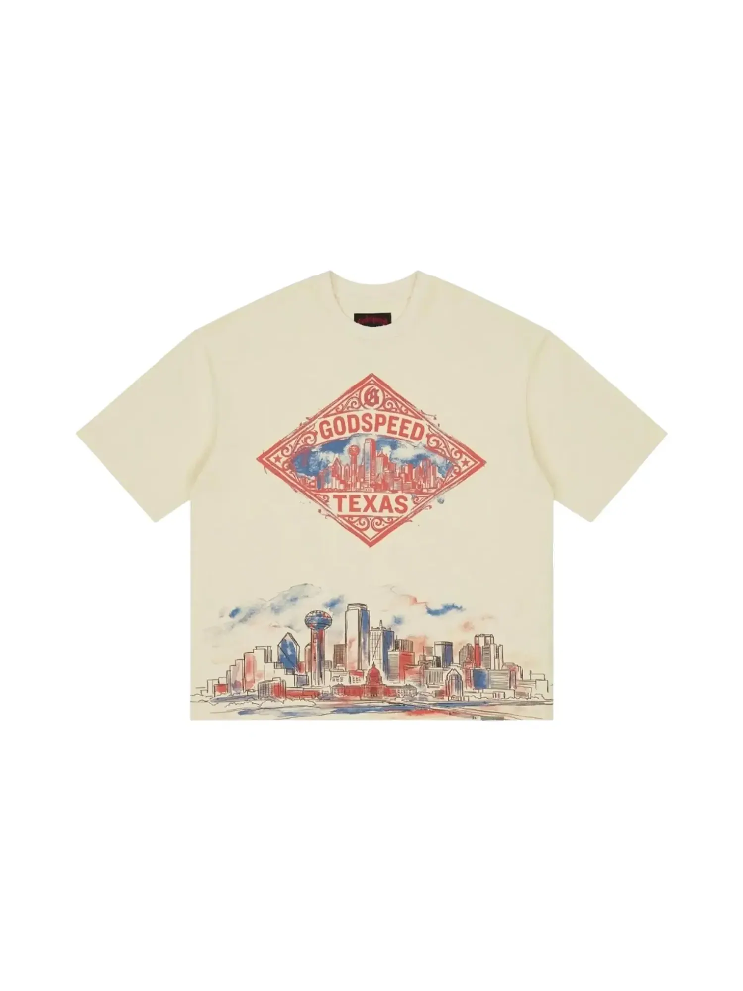 Футболка Godspeed Texas Skyline — изображение 1 из 2, кость
