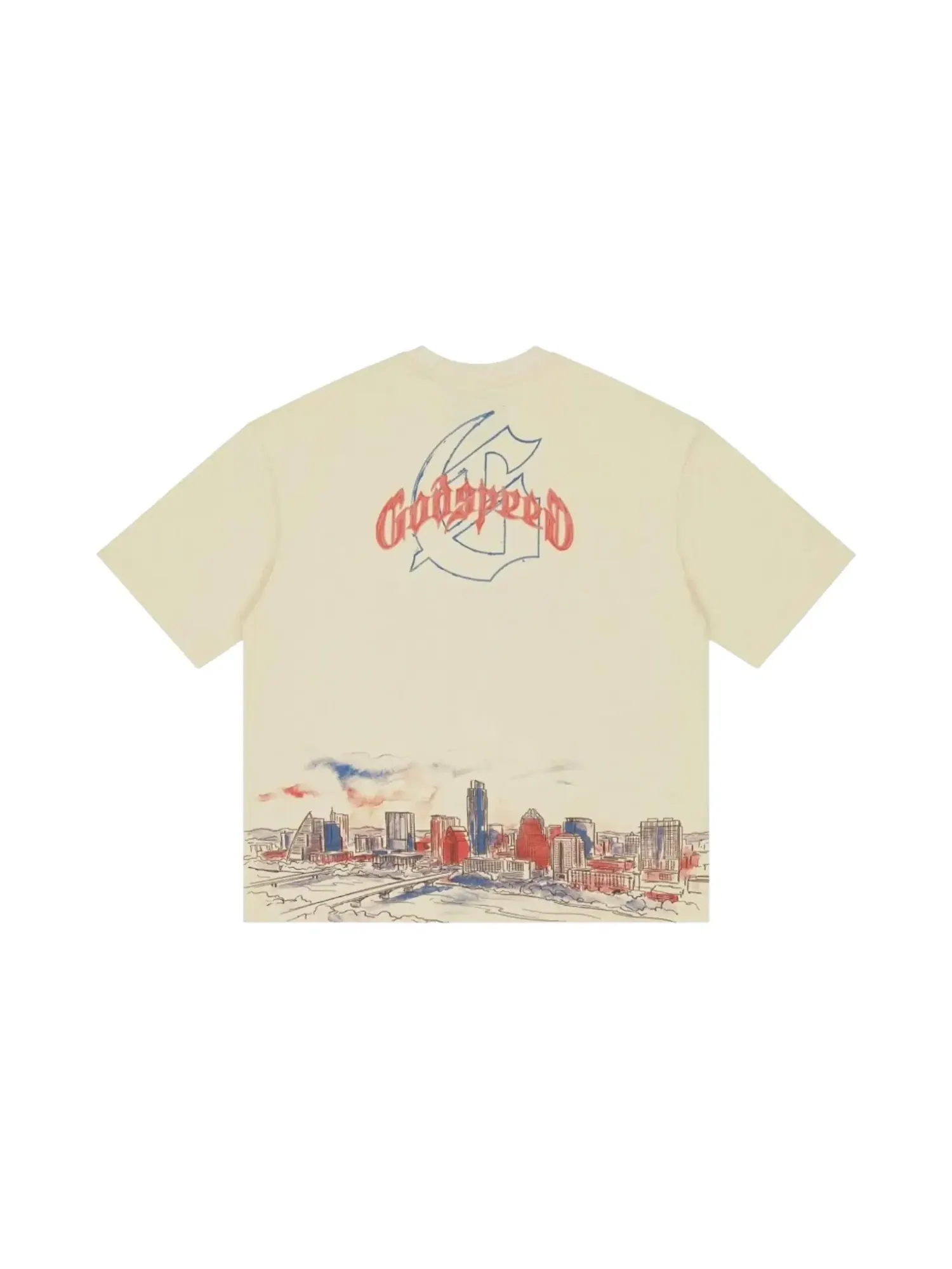 Футболка Godspeed Texas Skyline — изображение 2 из 2, кость