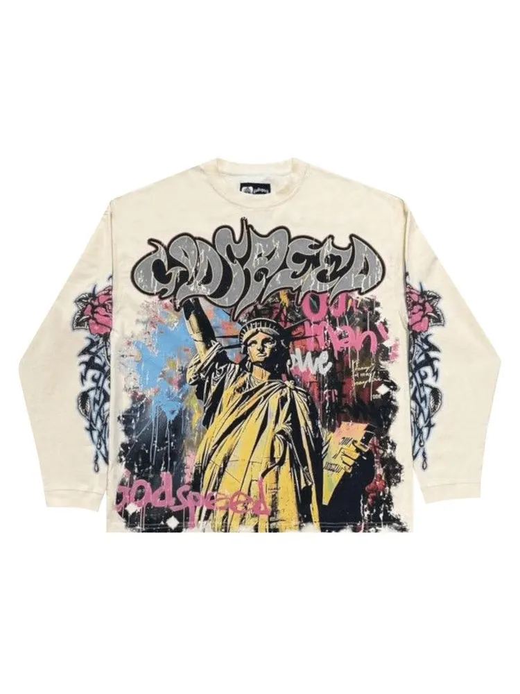 Футболка Godspeed Vandal Long-Sleeve T-Shirt — изображение 1 из 2, кость