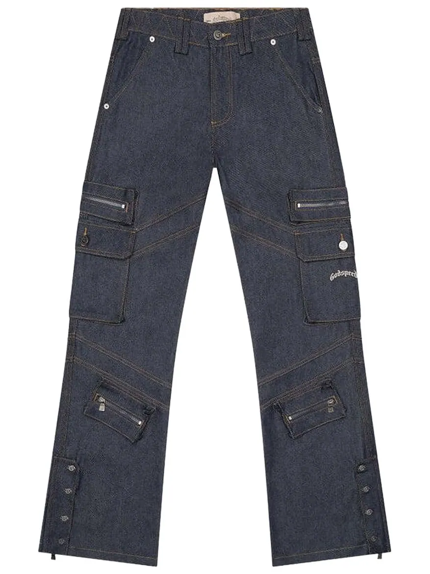 Джинсы Godspeed Rockstar Flare Cargo Denim