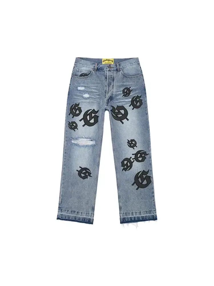 Джинсы подростковые Godspeed Scattered GS Logo Denim
