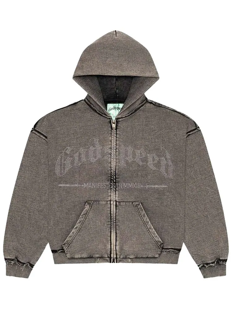 Худи Godspeed Studded OG Logo Zip Up Hoodie