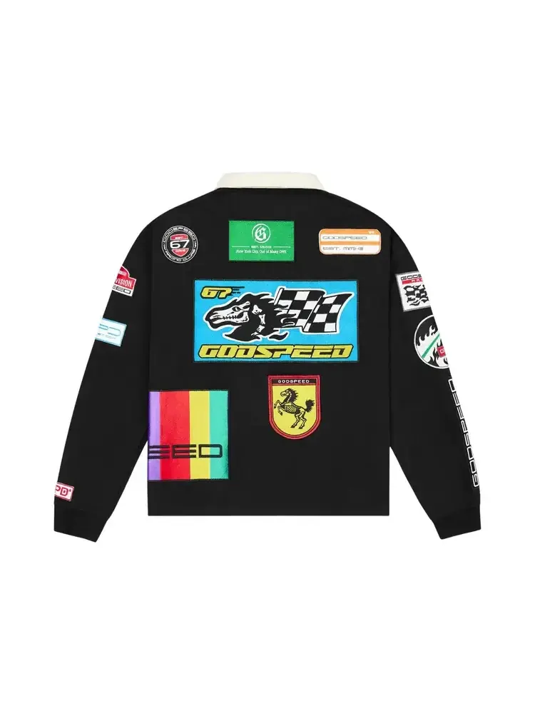 Поло Godspeed GRC Quarter Zip Polo — изображение 2 из 2, черный