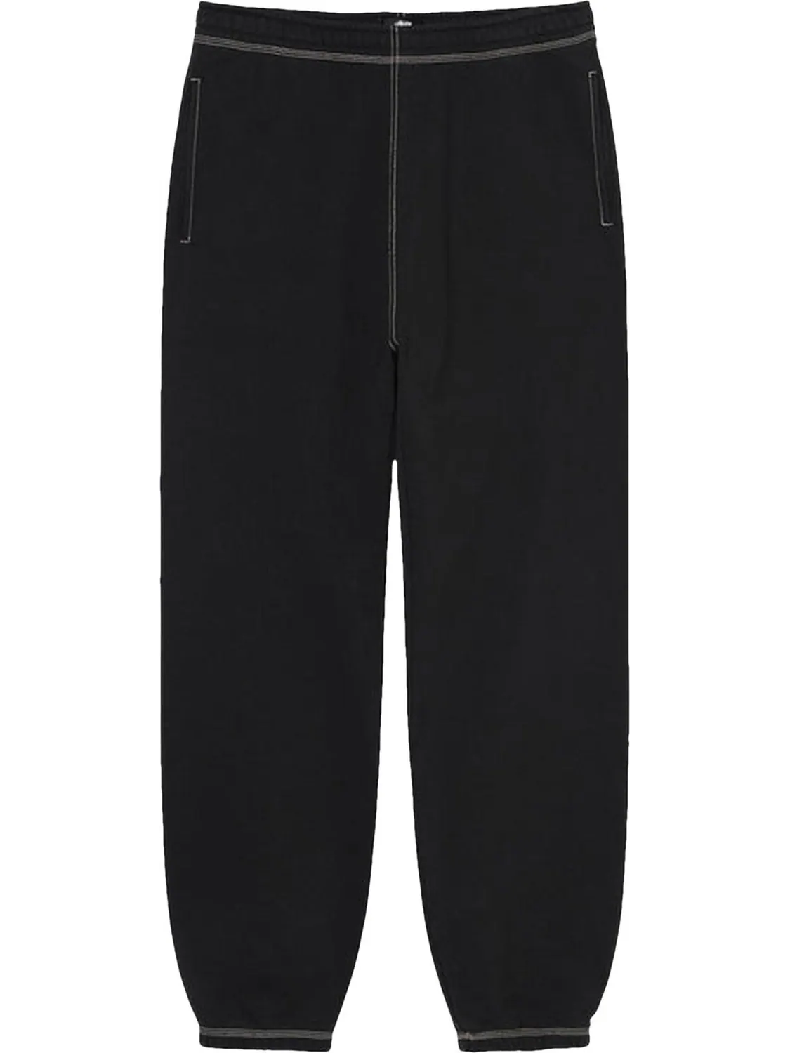 Брюки Stussy Contrast Stitch Label Pant 'Black' — изображение 1 из 2, черный