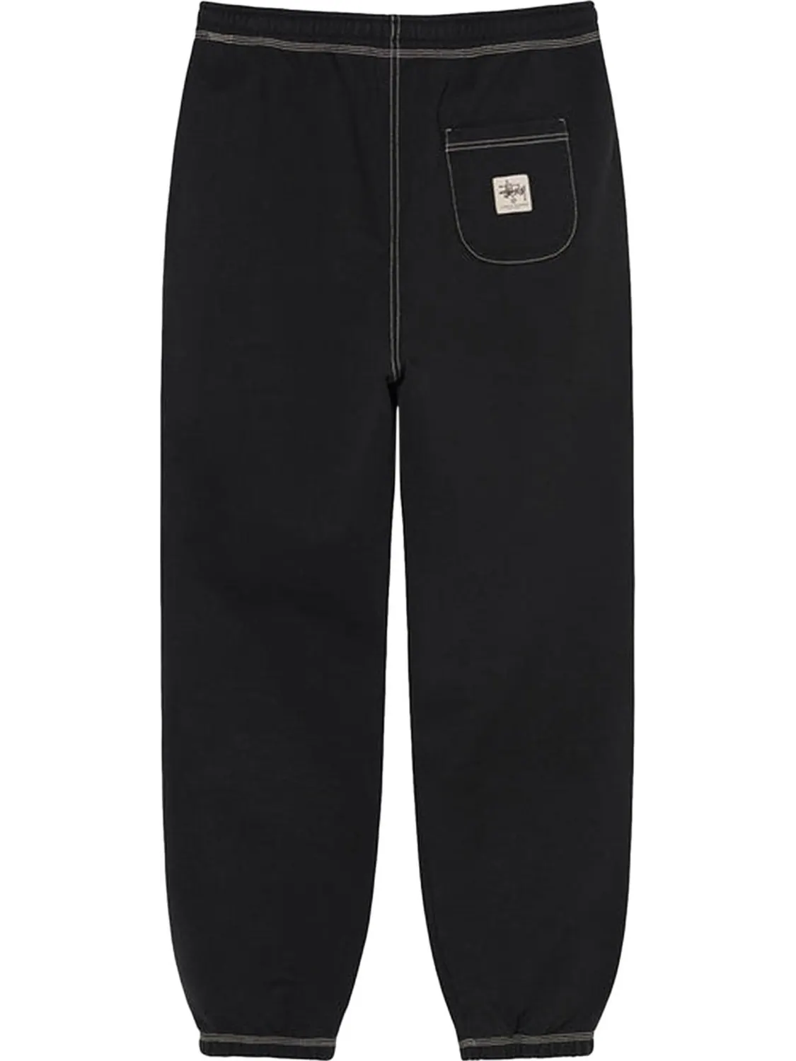 Брюки Stussy Contrast Stitch Label Pant 'Black' — изображение 2 из 2, черный