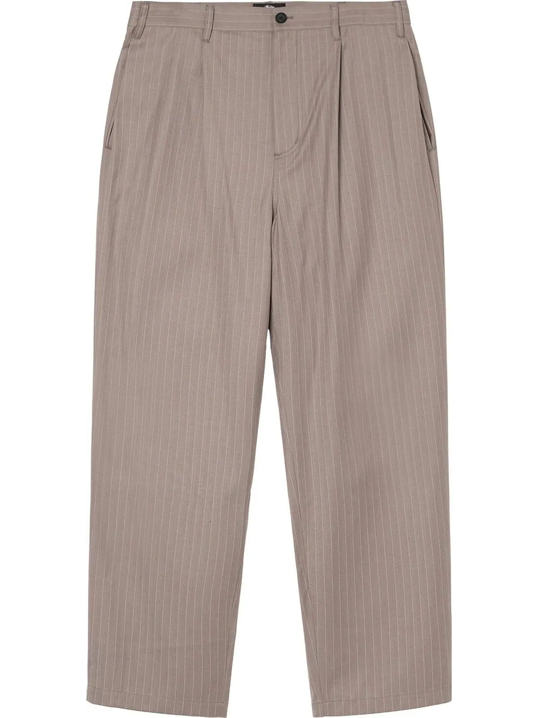 Брюки Stussy Striped Volume Pleated Trouser 'Light Brown' — изображение 1 из 2, коричневый