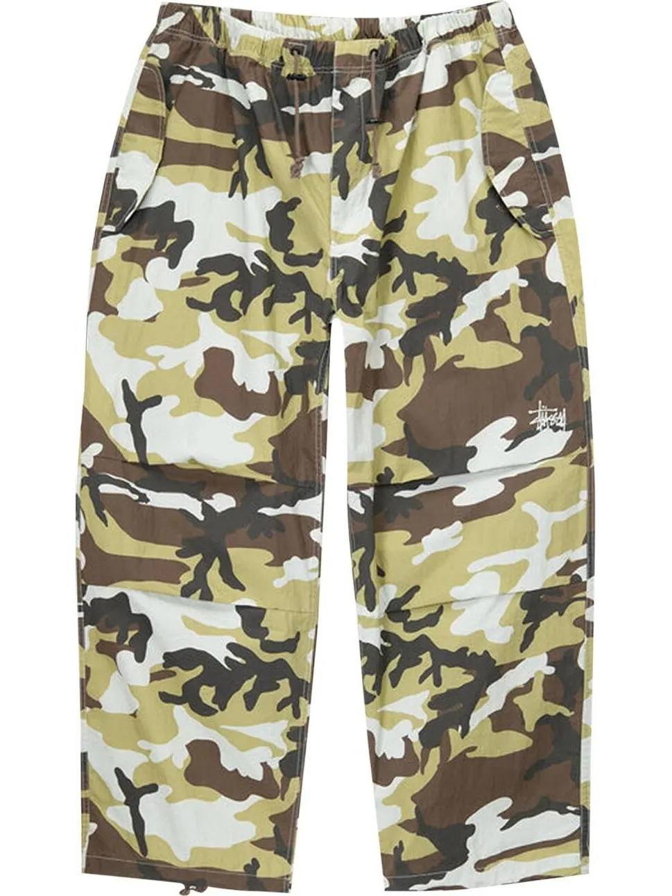 Брюки Stussy Nyco Printed Over Trousers 'Brown Camo' — изображение 1 из 2, коричневый
