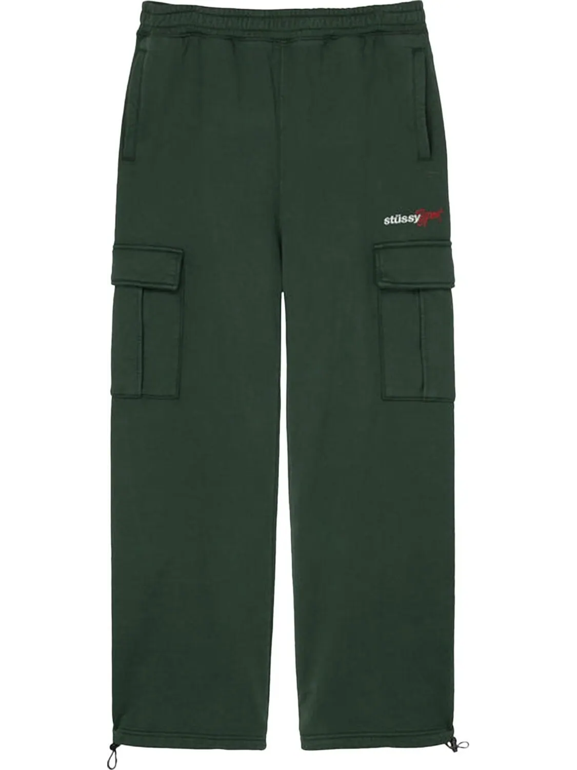 Брюки Stussy Sport Cargo Fleece Pant 'Forest Green' — изображение 1 из 2, зеленый