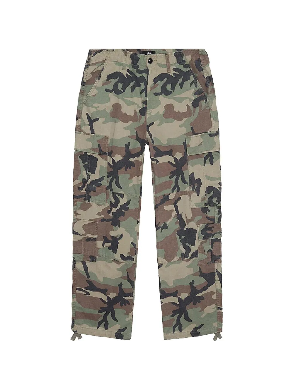 Брюки Stussy Surplus Cargo Ripstop — изображение 1 из 6, коричнево-зеленый