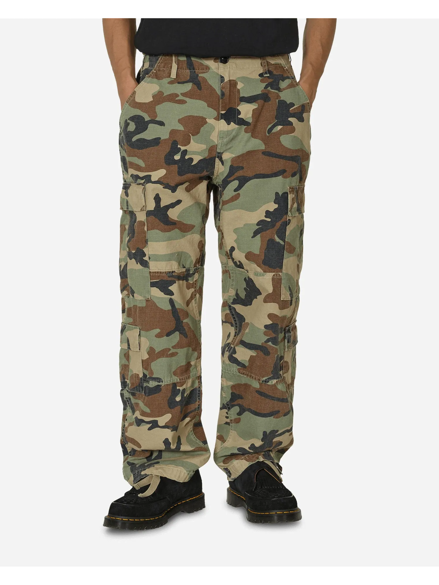 Брюки Stussy Surplus Cargo Ripstop — изображение 5 из 6, коричнево-зеленый