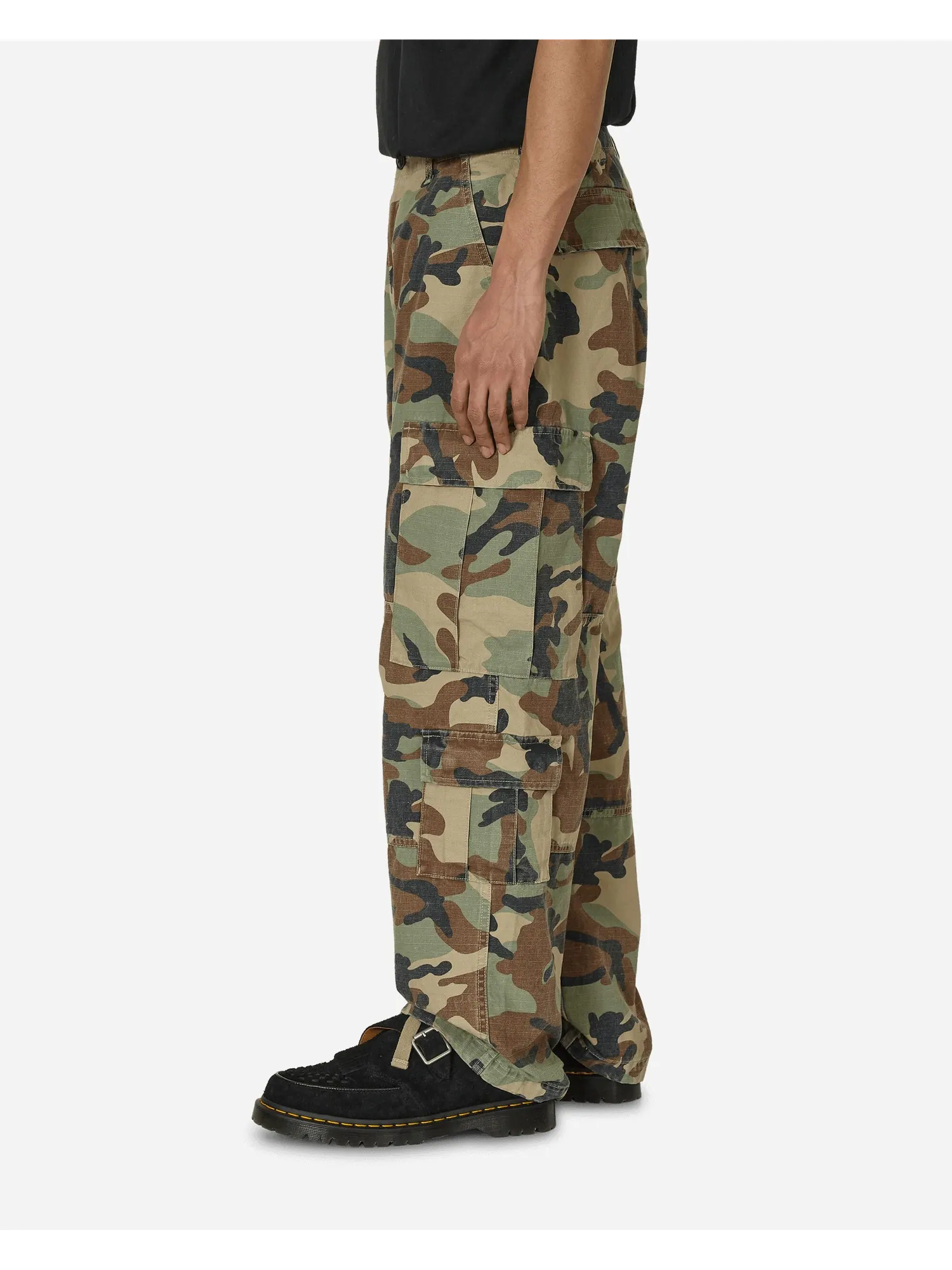 Брюки Stussy Surplus Cargo Ripstop — изображение 6 из 6, коричнево-зеленый