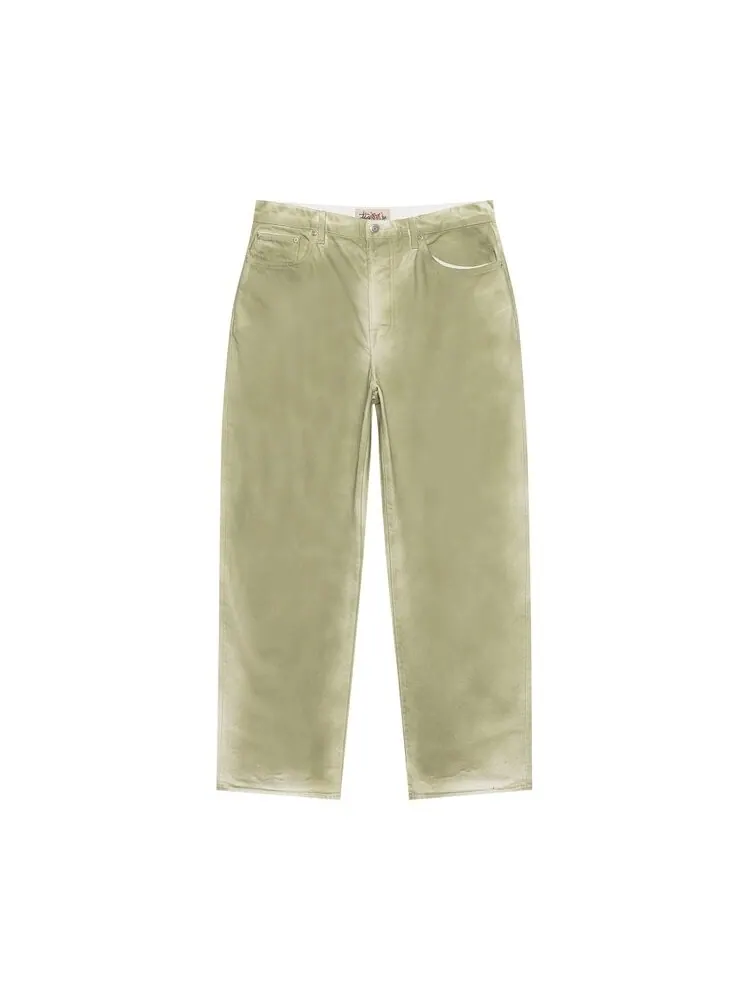 Джинсы Stussy Big Ol' Spray Dye Jean — изображение 1 из 1, зеленый