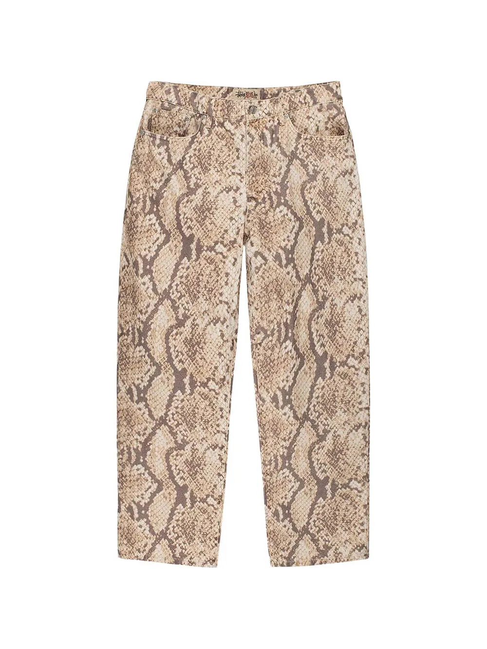 Джинсы Stussy Washed Canvas Big Ol — изображение 1 из 1, бежевый