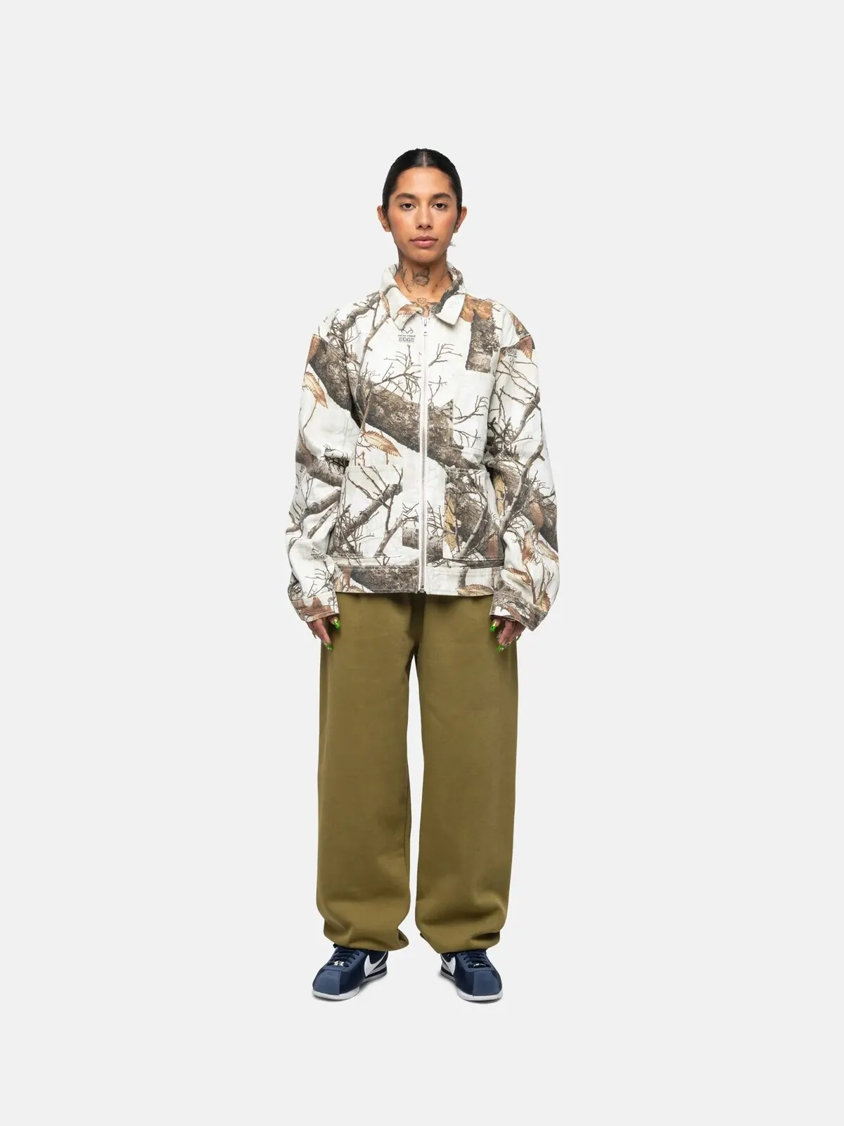 Брюки спортивные Stussy Stock Logo — изображение 9 из 11, оливковый