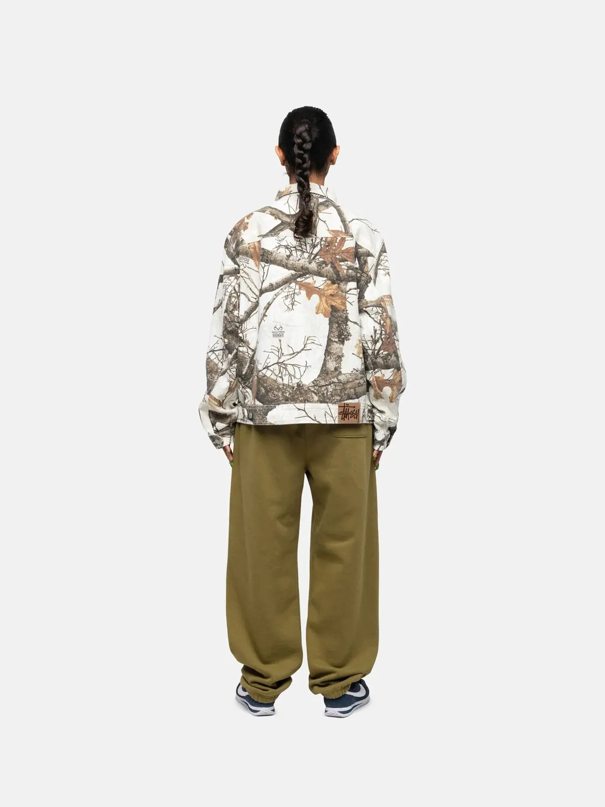 Брюки спортивные Stussy Stock Logo — изображение 11 из 11, оливковый