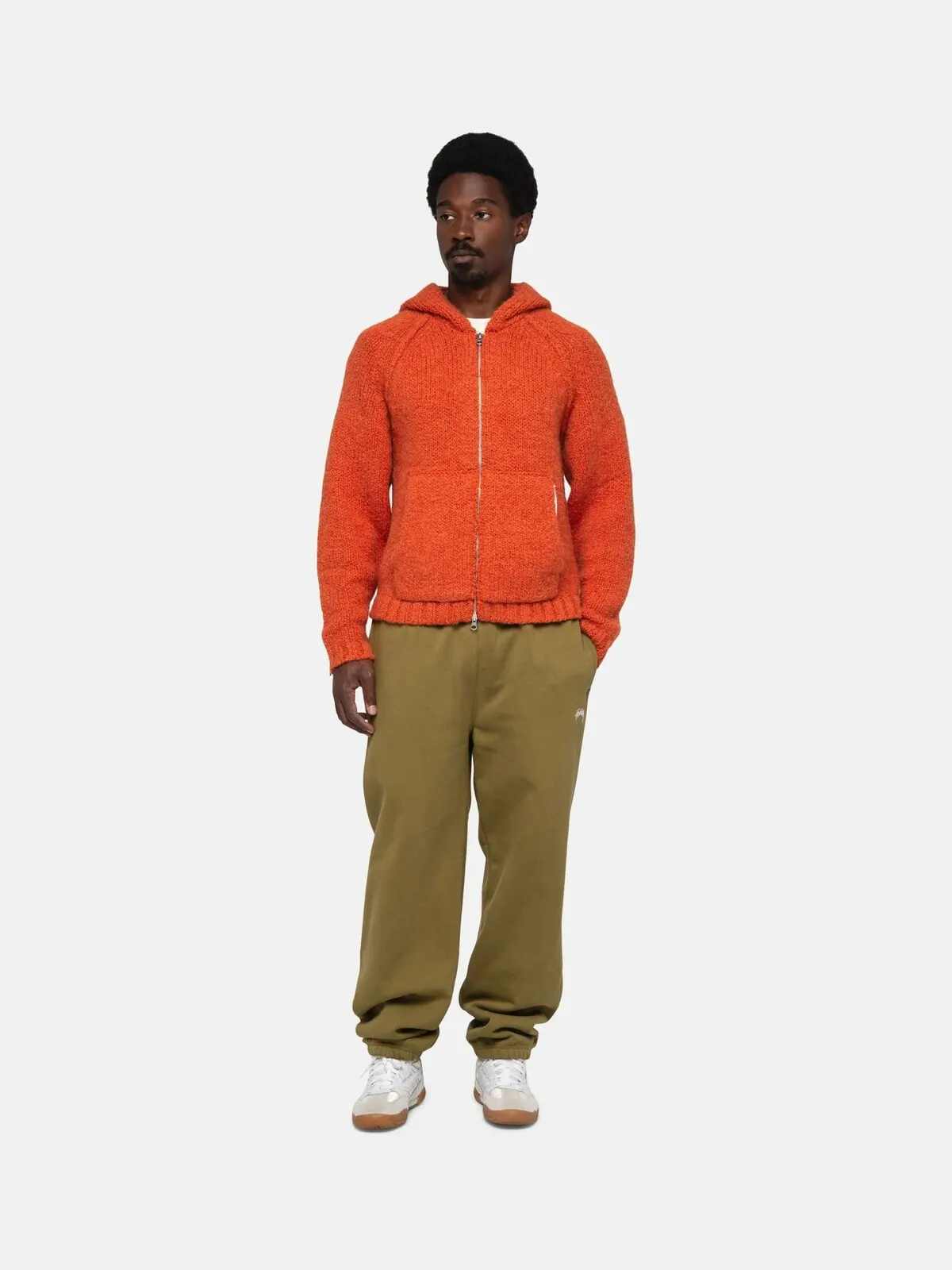 Брюки спортивные Stussy Stock Logo — изображение 6 из 11, оливковый