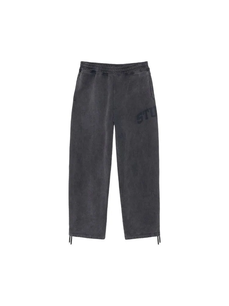Брюки Stussy Fleece Pant Faded Graphic — изображение 1 из 2, черный