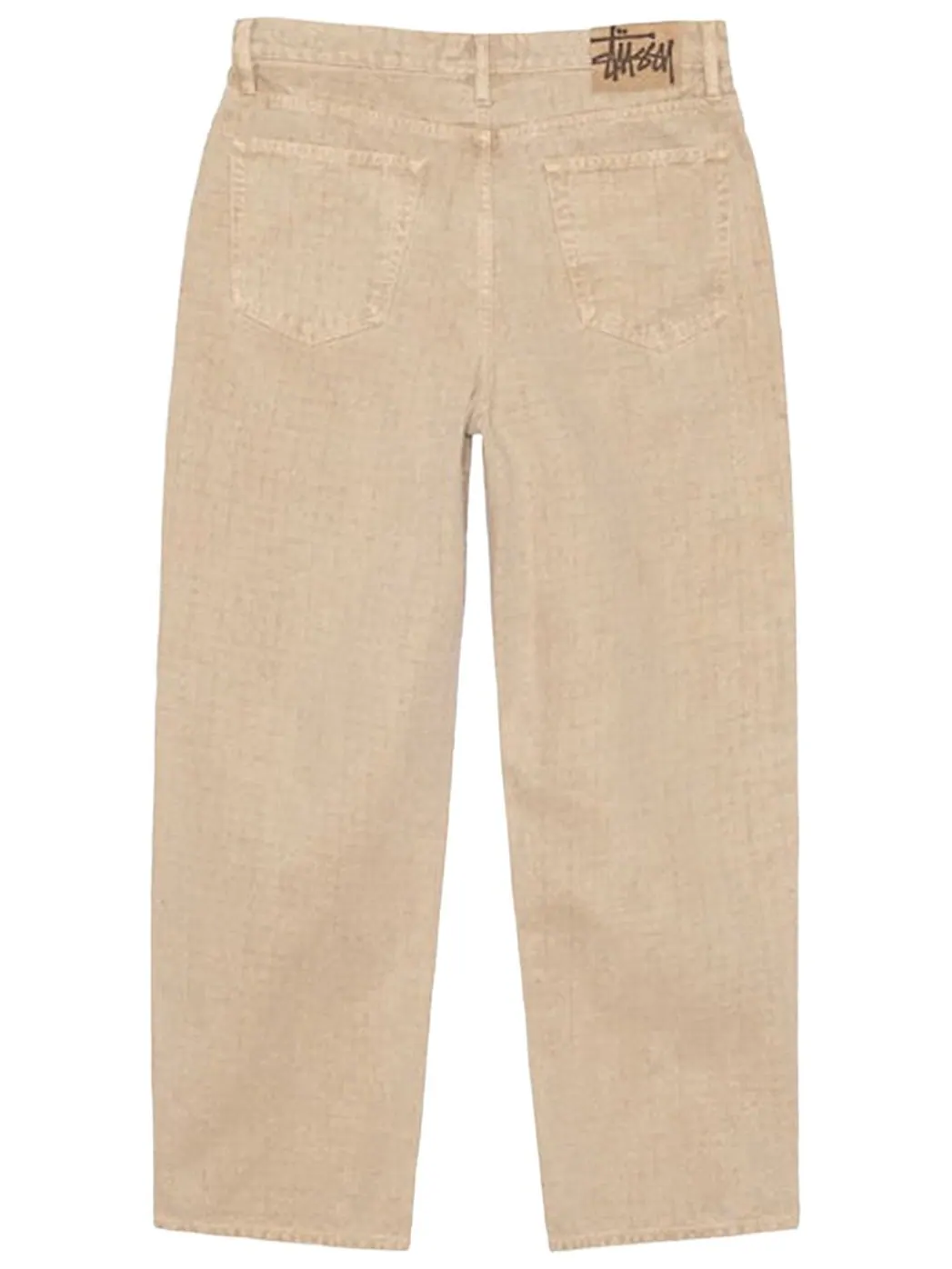 Джинсы Stussy Big Ol Needlepunch Canvas Jeans цвета хаки — изображение 2 из 2, бежевый