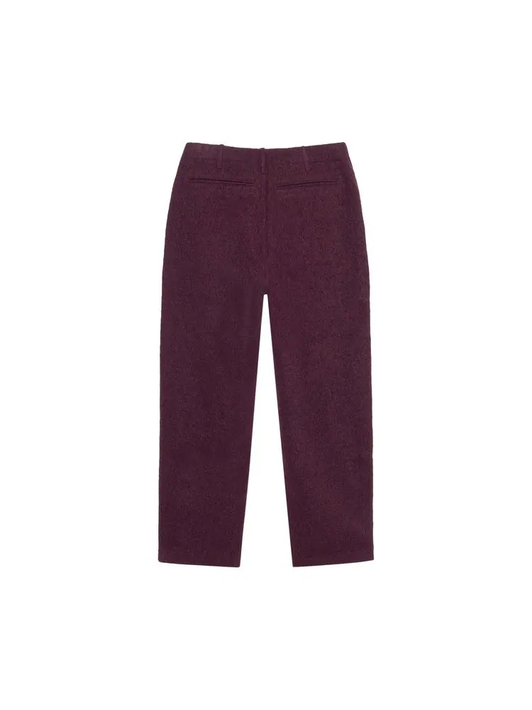Брюки Stussy Relaxed Trouser Textured Wool — изображение 2 из 2, красный