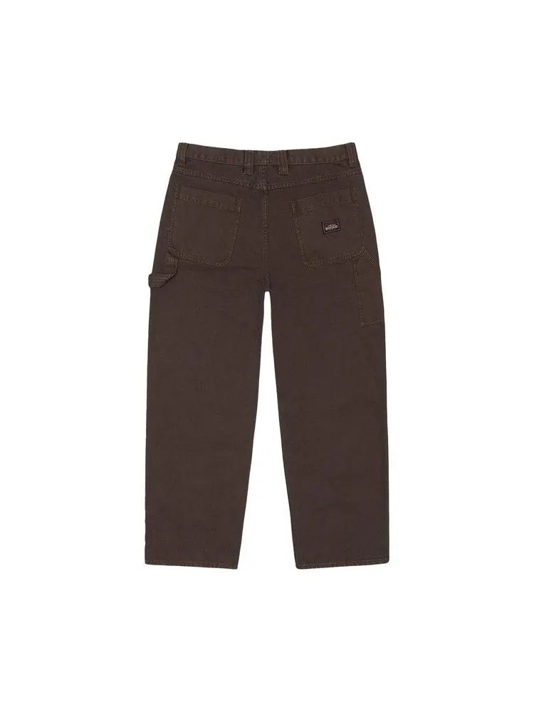 Брюки Stussy Carpenter Pant Canvas — изображение 2 из 2, коричневый