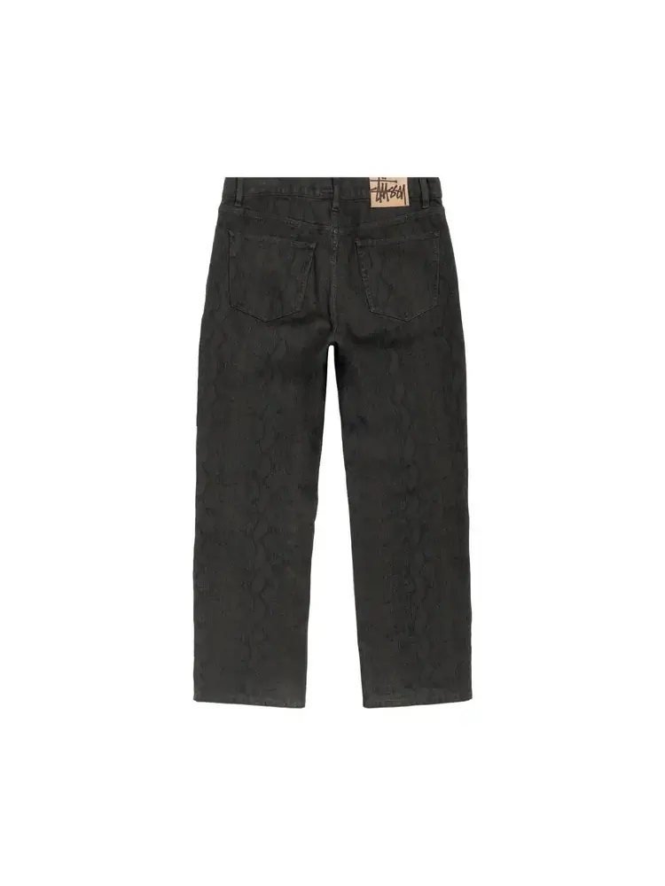 Stussy New Classic Jean Denim 'Python' — изображение 2 из 2, черный