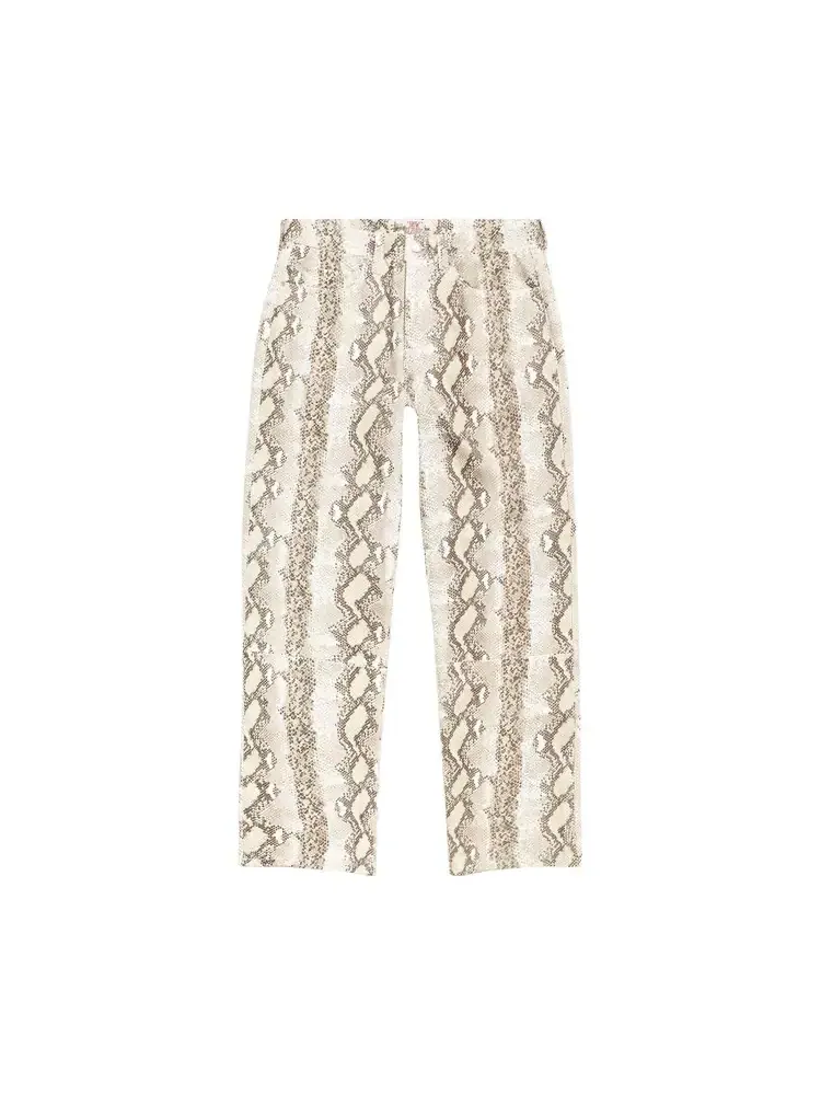 Stussy New Classic Pant Leather 'Snake' — 1