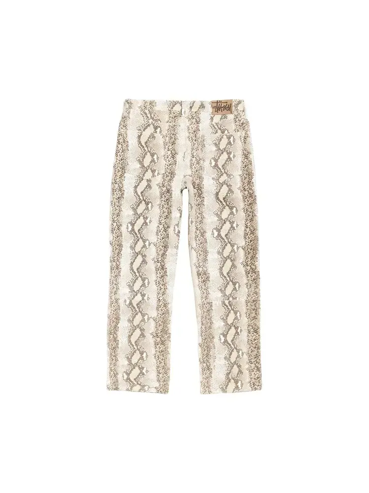 Stussy New Classic Pant Leather 'Snake' — 2