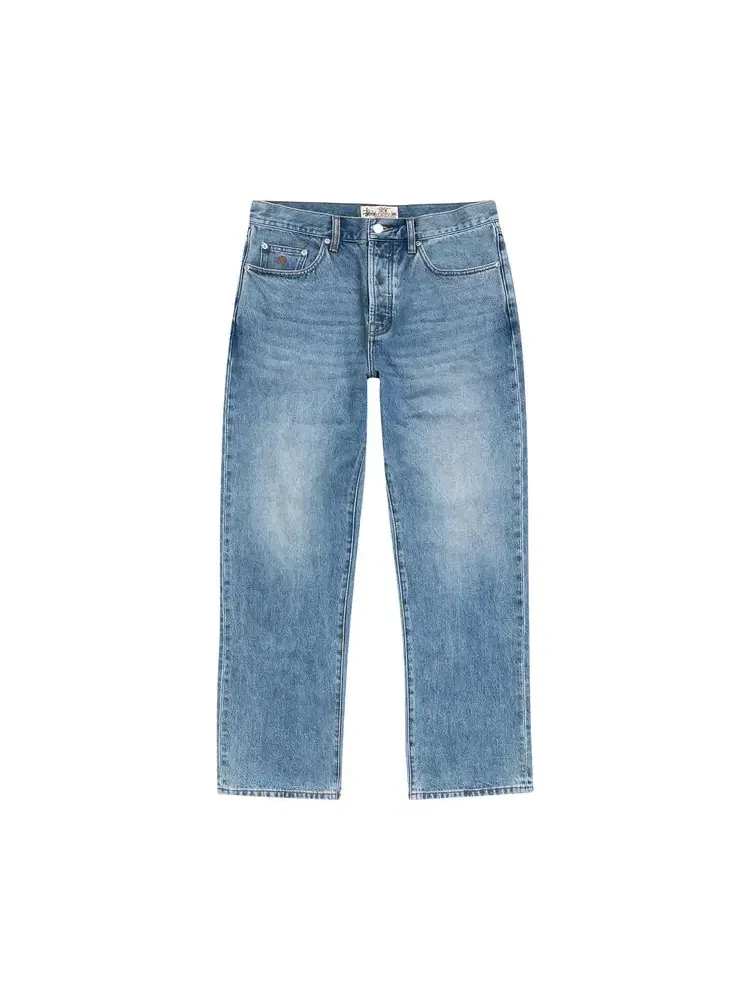 Классические джинсы с эффектом потертости Stussy