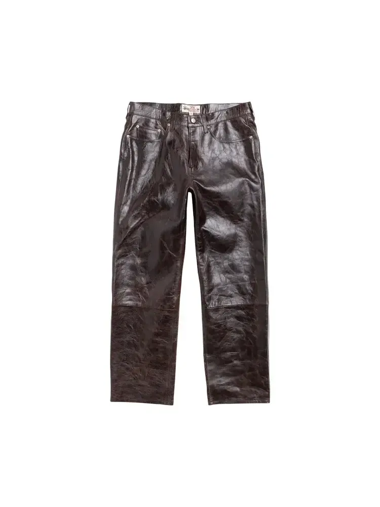 Брюки Stussy New Classic из кожи